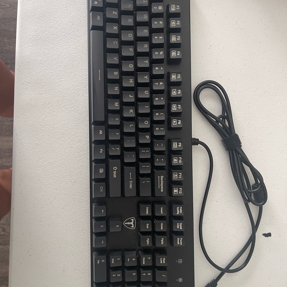 Black Wired Mechanical Keyboard
